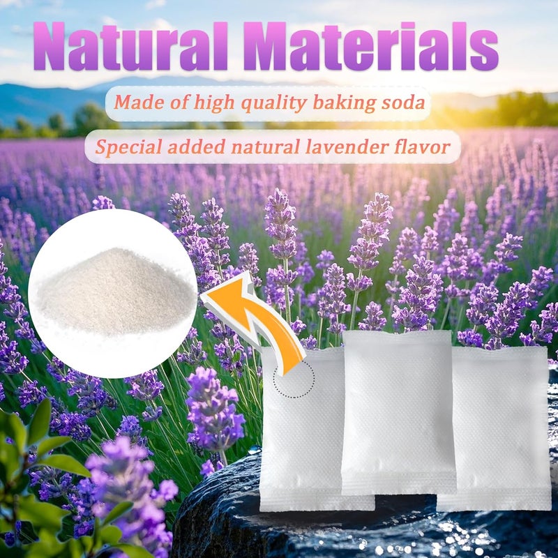 PurifyLogix 10PCS Lavender Scented Baking Soda Refills for Puck Baking Soda Cartridge, Diaper Pail Deodorizers Odor Absorber Compatible with Munchkin Step and Pail Diaper Pails (for 3.5" Cartridge) - Image 3